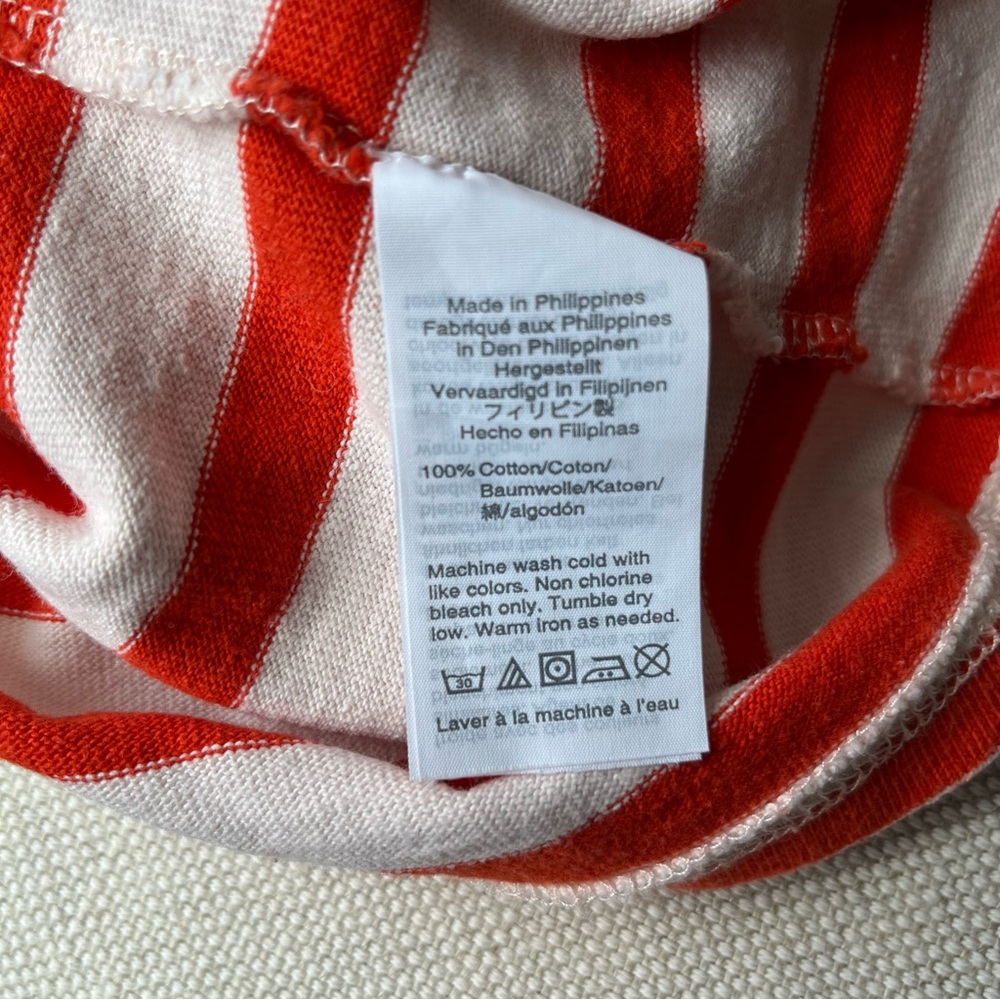 J. Crew Structured Stripe Tee In Subtle Pink And … - image 6